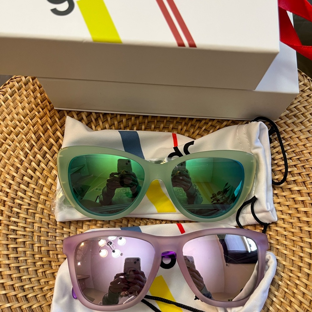 Goodr Green and Purple Sunglasses